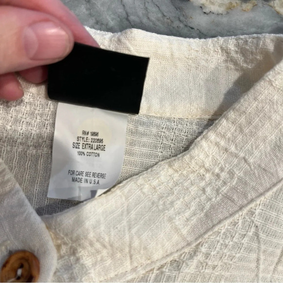 NOS NWT Dotti Cotton Textured Ivory Button Down Maxi Coverup Sleeveless Dress XL - Picture 6 of 9